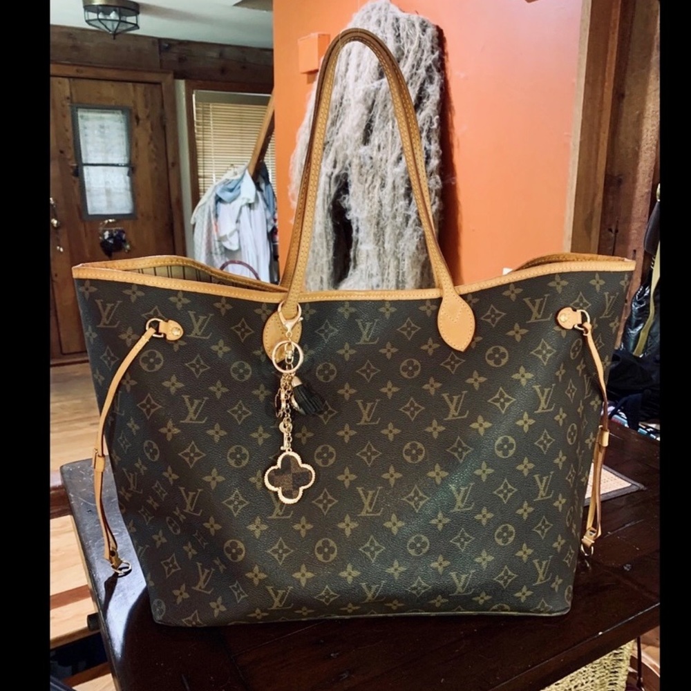 ‼️SOLD on ♏️‼️LV NEVERFULL MM GORG EUC/DUST BAG - Picture 7 of 13
